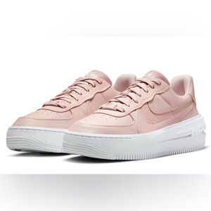 NEW Womens Size 9 Nike Air Force 1‎ PLT.AF.ORM Pink Oxford Womens Sneakers